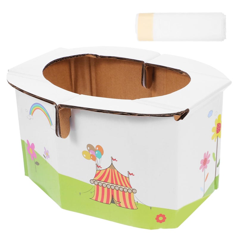 Foldable Portable Travel Toilet with Thick Paper and Load Bearing Seat for Outdoor Training - Image 2