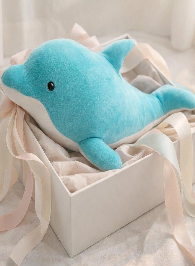 Adhigams Aqua Dolphin Soft Toy for Kids | Ultra Soft & Cuddly Dolphin Plush Toy | Stuffed Ocean Animal for Boys & Girls | Cute Hugging Pillow Gift [Size 50CM] - Image 3
