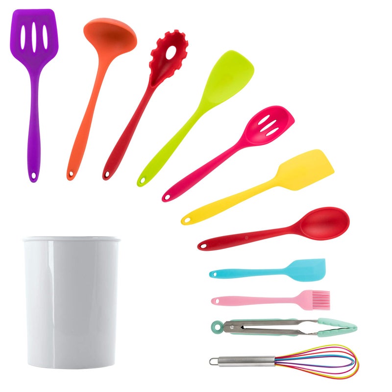 MegaChef Tool Cookware Utensil Set 12 Piece MultiColor