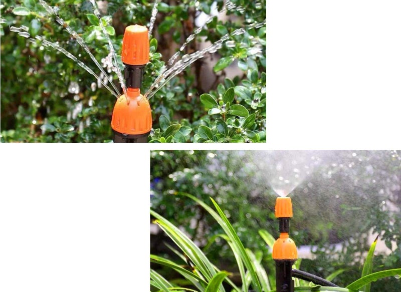 CTKcom Micro Spray Adjustable 360 Degree Water Flow Irrigation Drippers on Stake Emitter Drip System,Pack of 25 - Image 5
