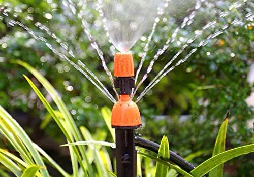 CTKcom Micro Spray Adjustable 360 Degree Water Flow Irrigation Drippers on Stake Emitter Drip System,Pack of 25 - Image 2