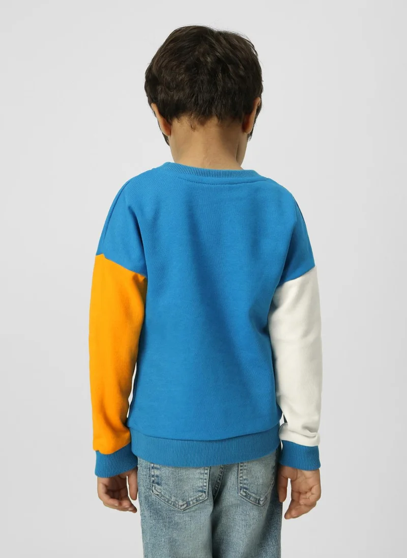 Nautinati  Boys Interactive & Playful Animal-Themed Applique Sweatshirt  | Best Price UAE