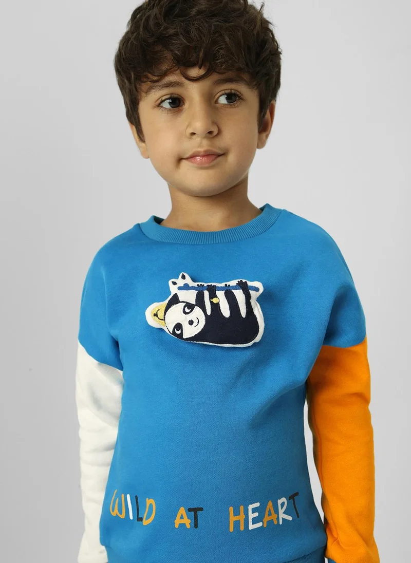 Nautinati  Boys Interactive & Playful Animal-Themed Applique Sweatshirt  | Best Price UAE