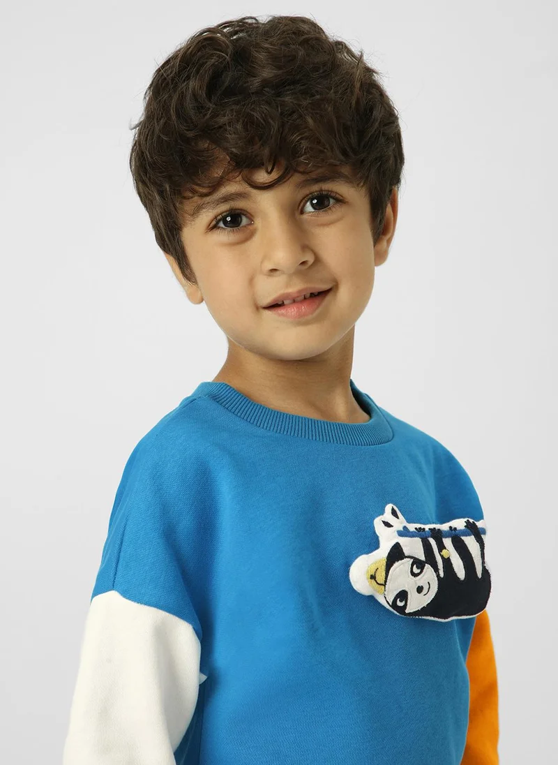 Nautinati  Boys Interactive & Playful Animal-Themed Applique Sweatshirt  | Best Price UAE