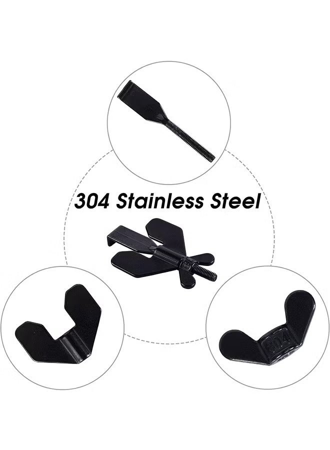 Portable Door Lock, Home Security Door Locker Travel Lockdown Locks for Safety and Privacy Protion, Door Lock Security Devices for Home Hotel School Apartment(Black) - Image 3