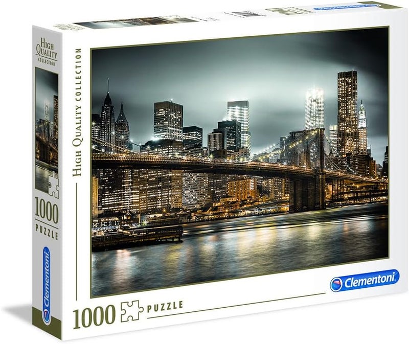 Clementoni Puzzle Newyork Skyline 1000 Pieces (69 x 50 cm), Suitable for Home Decor, Adults Puzzle from 14 Years - Image 1