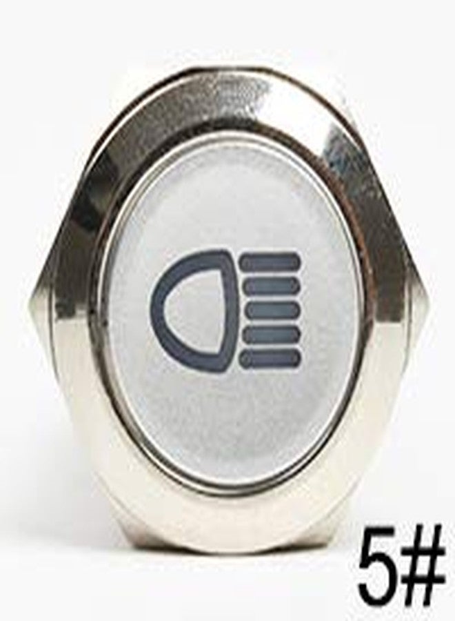 YAMING 16 mm Latching Type Self Locking Push Button Metal Switch (Light Symbol) - Image 2