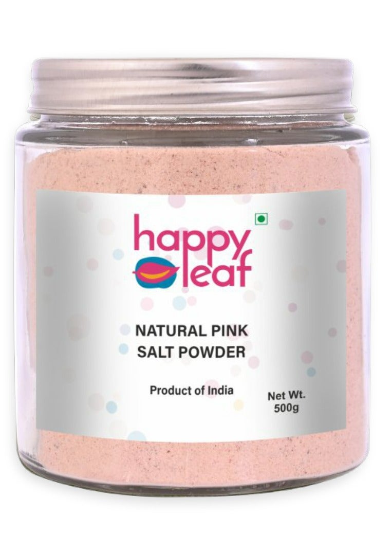 happy leaf organic Natural Pink Salt Powder 500g