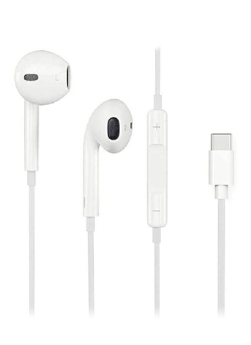Generic - USB C Headphones, Type C Earphones with Mic Wired Headphone For All Android Smartphone Galaxy S20 FE Note 20 Pixel 5 - Image 1