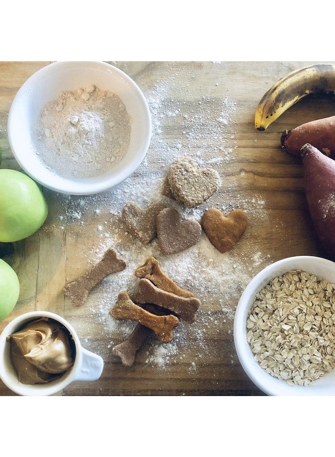 هابينيست اصنع بنفسك مجموعة مكافآت الكلاب المصنوعة في المنزل - قوالب بسكويت عظام الكلاب، 24 كيس هدايا وبطاقة، ماكينة صنع بسكويت الكلاب، و3 وصفات طبيعية لمكافآت الكلاب - Image 4