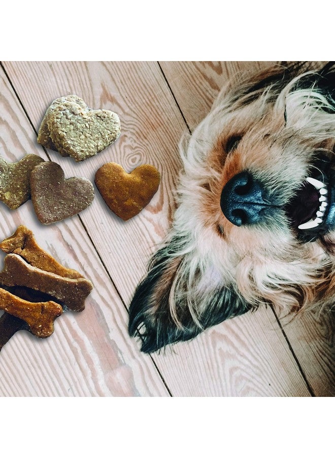 هابينيست اصنع بنفسك مجموعة مكافآت الكلاب المصنوعة في المنزل - قوالب بسكويت عظام الكلاب، 24 كيس هدايا وبطاقة، ماكينة صنع بسكويت الكلاب، و3 وصفات طبيعية لمكافآت الكلاب - Image 5