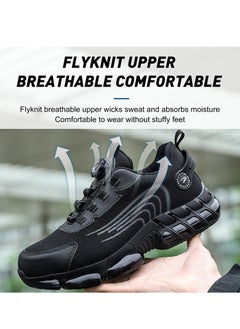 VICTGOAL Steel Toe Shoes for Men Lightweight Safety Shoes Comfortable Puncture Proof Slip On Indestructible Work Shoes.  - Image 5