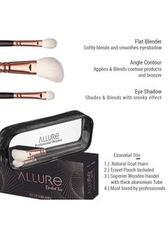 allure Essential Trio Makeup Brush Set  - Image 3