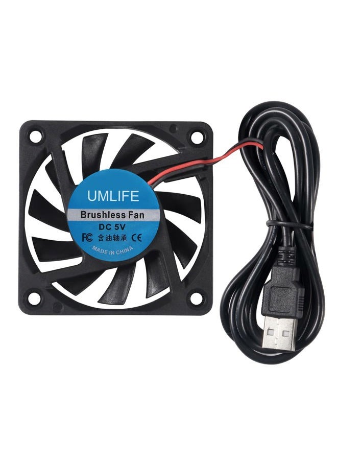 UMLIFE 60mm Fan, 4-Pack 5Volt 0.18A USB 60x60x10mm 6010 Brushless DC Computer CPU Heat Sink Cooling Cooler Fan 60mm x 10mm - Image 5