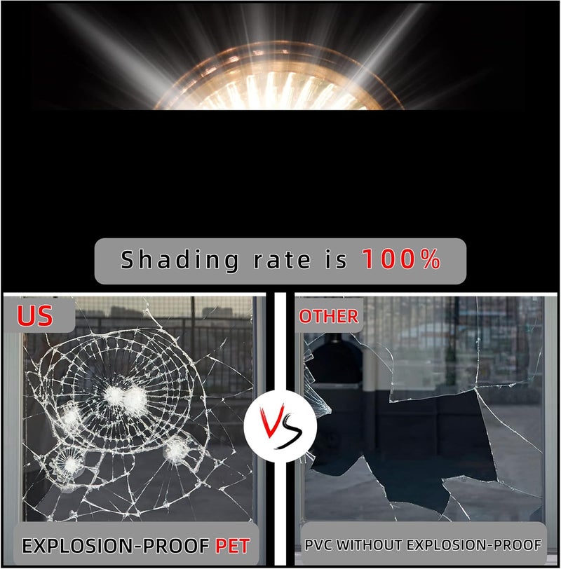 FuFin Total Blackout Window Privacy Film with Free Installation Tools - Image 5