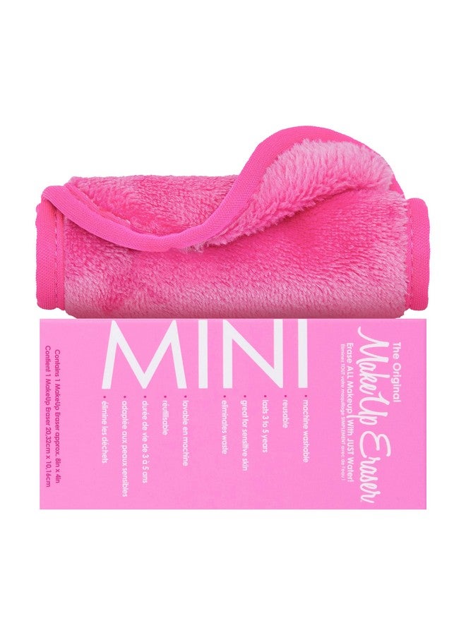 Makeup Eraser Mini Erase All Makeup With Just Water Including Waterproof Mascara Eyeliner Foundation Lipstick And More (Original Pink) - Image 1