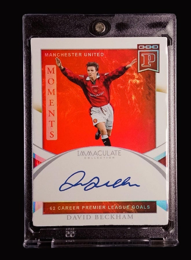David Beckham Football Signature Trading Card Single Autographed Soccer Card Refractor Collector’s Edition Sports Memorabilia for Fans and Collectors
