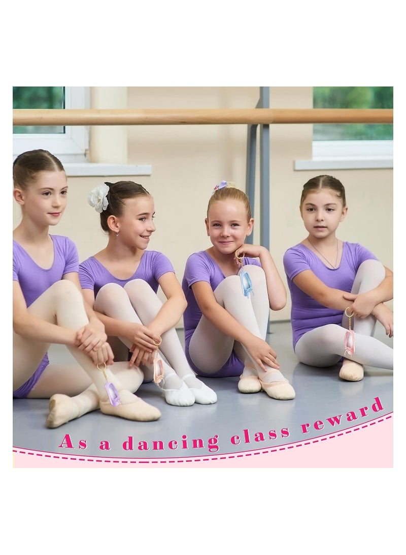 KASTWAVE Ballet Shoes Key Chain Creative Hanging Pendant Keychains Ballet Keyrings Pendant for Ballerina Ballet Party Supplies 4 Pcs - Image 3
