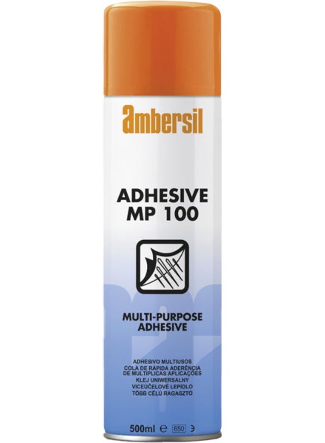 امبيرسيل AMBERSIL MP100 – Multi-Purpose Spray Adhesive 500ml هو لاصق بخاخ سريع الجفاف وعالي القوة - Image 1