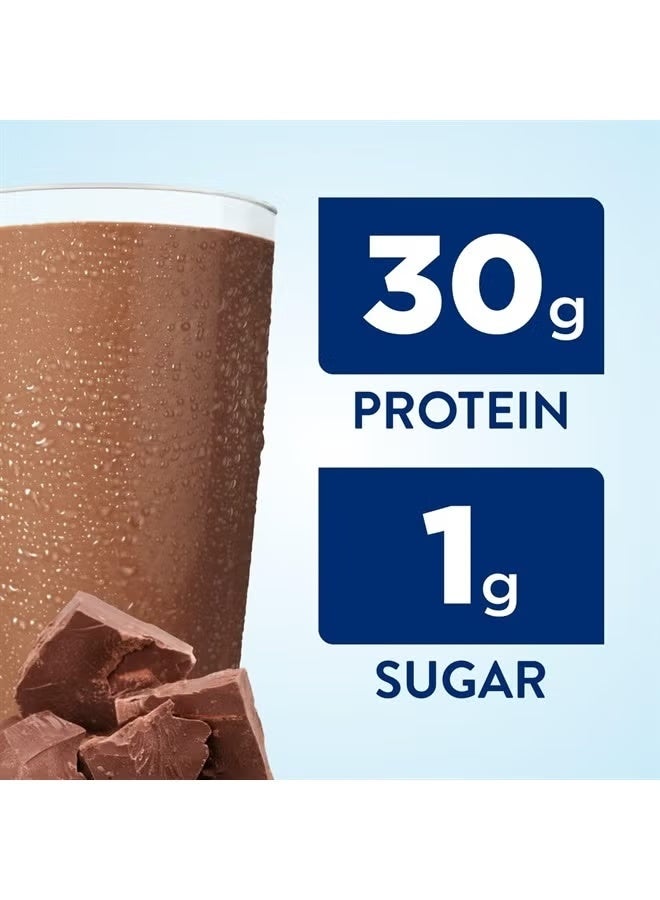 Ensure Max Protein Milk Chocolate Nutrition Shake, 30g Protein, 1g Sugar, 4g Comfort Fiber Blend, 12 Pack - Image 4