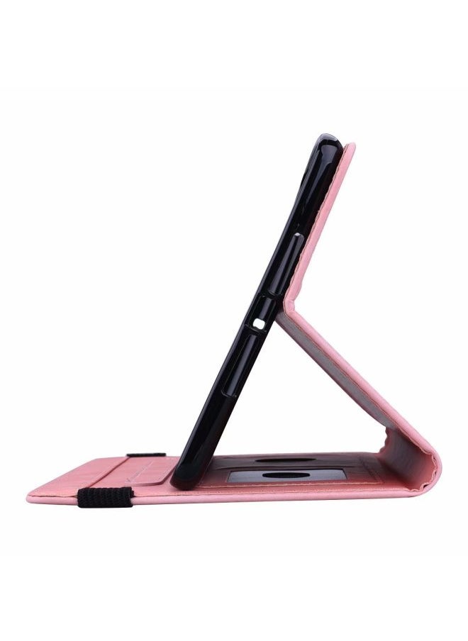 Generic - Applicable To Samsung Tab S6 Lite Tablet Leather Case Retro Frosted Pattern Card Holder Drop-resistant Protective Case-Color:Black-Applicable Model:Other Models - Image 1