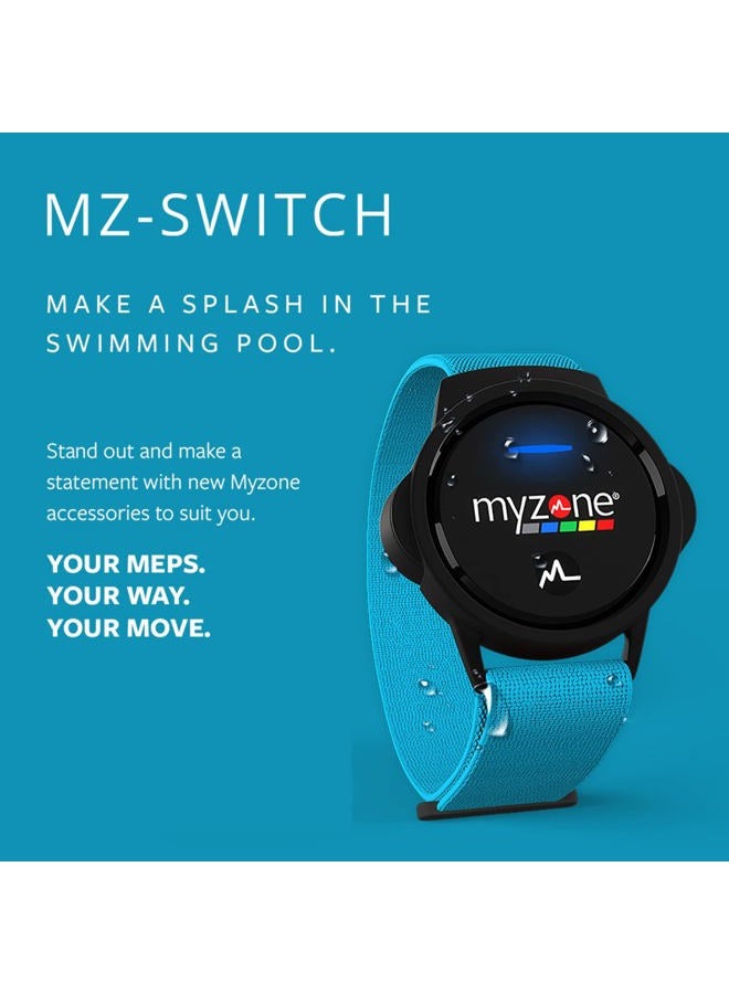 MYZONE MZ Switch Replacement Arm & Wrist Straps - Aqua - Image 3