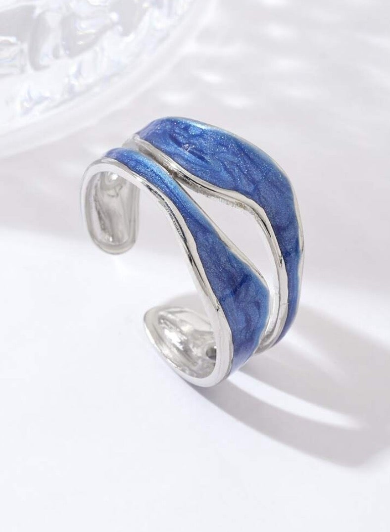 إيكوال خاتم نسائي من الاستانلس ستيل انيق وعصري بمقاس موحد - Image 1