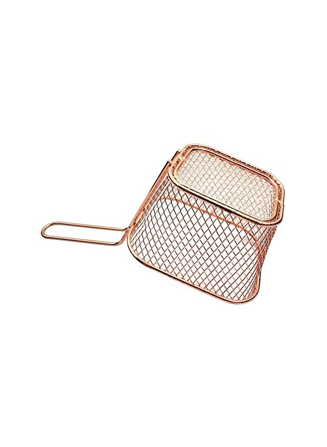 U-HOOME Stainless Steel Mini French Fries Basket Square Fryer Baskets, FDA Grade French Fries Holder Kitchen Cooking Tool - Image 2