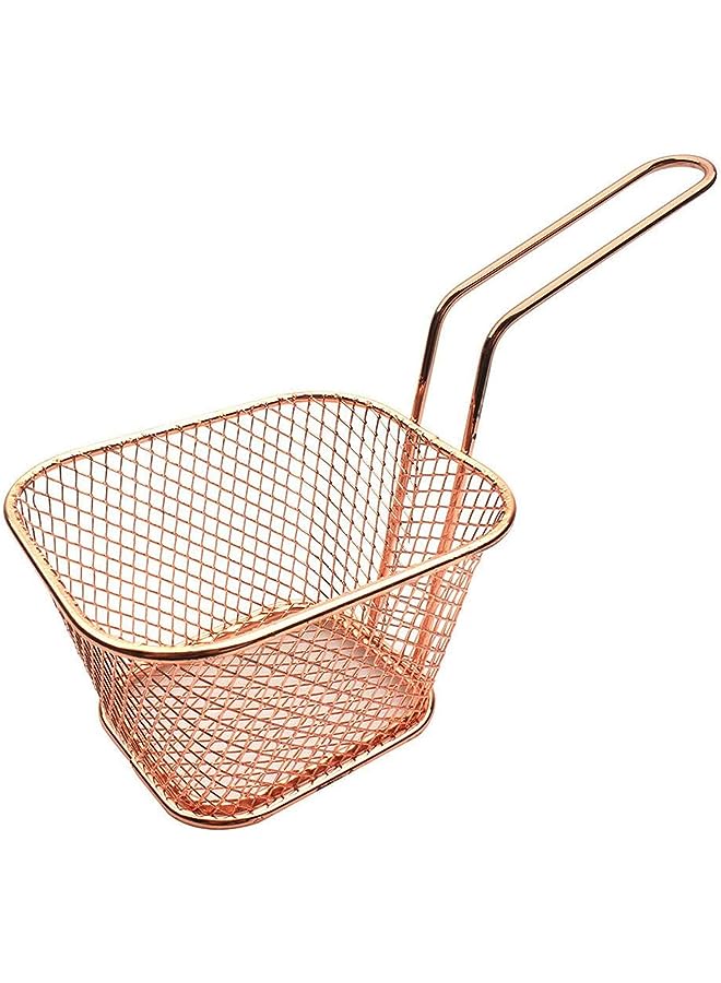 U-HOOME Stainless Steel Mini French Fries Basket Square Fryer Baskets, FDA Grade French Fries Holder Kitchen Cooking Tool - Image 1