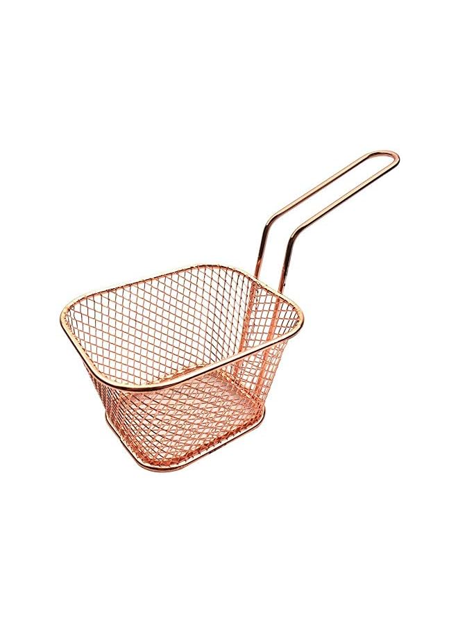 U-HOOME Stainless Steel Mini French Fries Basket Square Fryer Baskets, FDA Grade French Fries Holder Kitchen Cooking Tool - Image 3