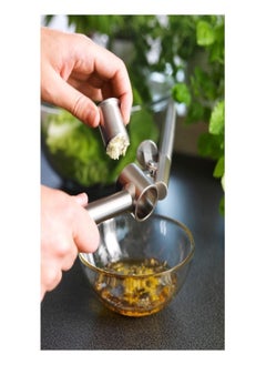 koncis IKEA KONCIS Garlic Press  Durable Stainless Steel Tool for Effortless Garlic Crushing  - Image 2