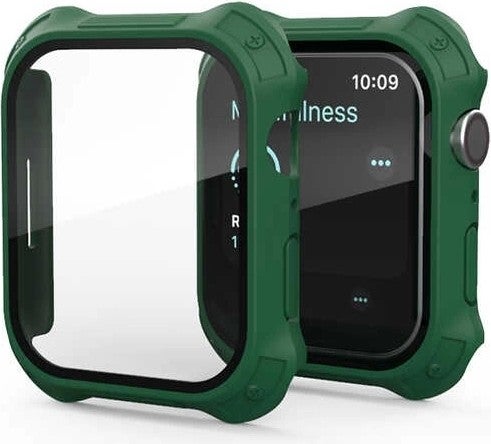 RedClick Apple Watch 7 41MM Tank Armor Case and Matte Look Screen Protector Watch Gard 11 