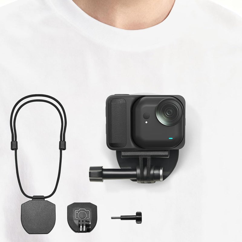 Flymile Magnetic Chest Mount for GoPro Hero13/12/11/10/9/8, POV Necklace Lanyard Mount Compatible with DJI Osmo Action 5 Pro/4/3,for Insta360 X5/X4 Ace pro,for AkASO Accessories - Image 1