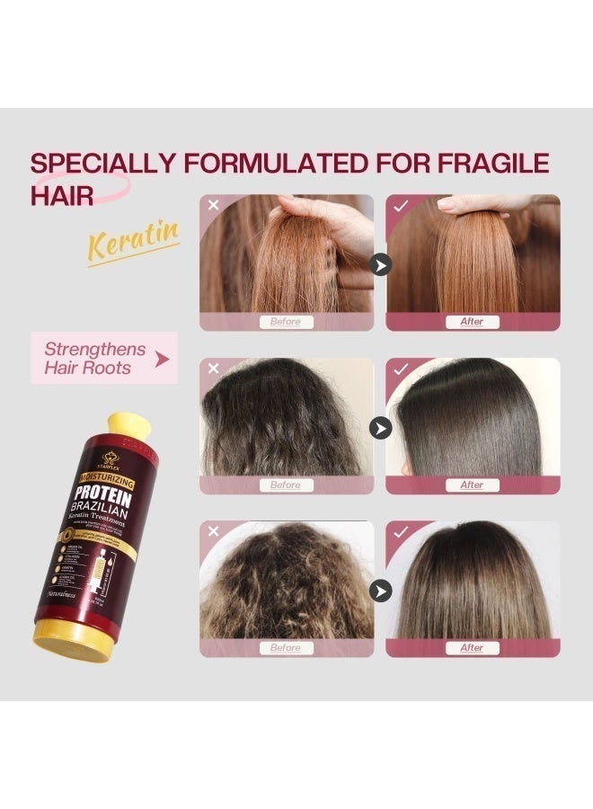 STARPLEX Moisturizing Keratin Treatment 800ml - Brazilian Protein & Argan Oil | Nourishing & Smoothing for All Hair Types | Salon Professional Deep Care - Image 3