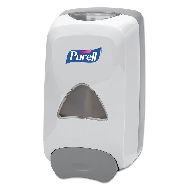 PURELL FMX-12 Push-Style Hand Sanitizer Foam Dispenser, Dove Grey, for 1200 mL PURELL FMX-12 Hand Sanitizer Foam Refill (Pack of 1) - 5120-06 - Image 1