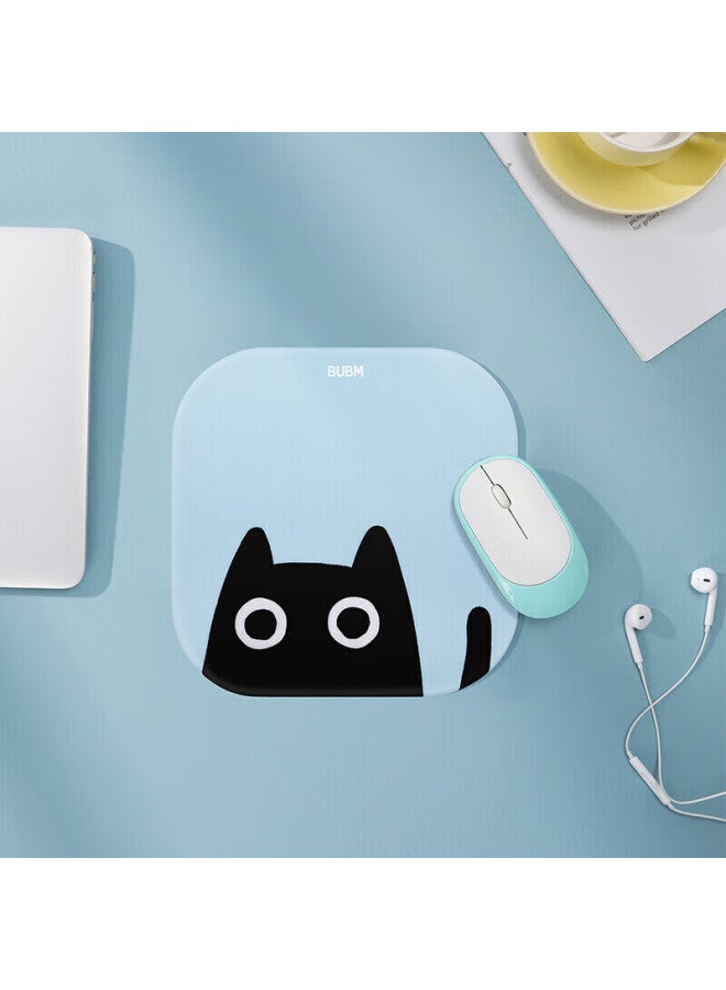 Bubm Cartoon Cute Office Desk Pad Gaming Mouse Pad Non-slip Durable Laptop Computer Portable Mouse Pad Small Size Ktsbd-b4 Black Cat - Image 3