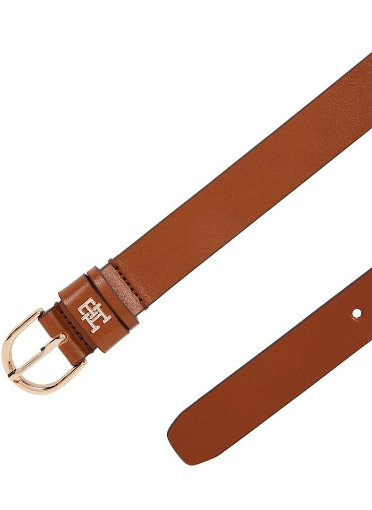 TOMMY HILFIGER - Logo Detail Allocated Buckle Hole Belt - Image 1