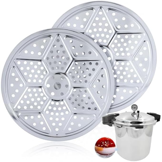 NALACAL رفوف تعليب الضغط 11 بوصة رفوف تعليب طنجرة الضغط رف تعليب ممتاز لمعلبات الضغط رف تعليب الضغط من الفولاذ المقاوم للصدأ متوافق مع بريستو أول أمريكان والمزيد قطعتين - Image 1