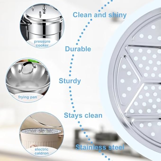 NALACAL رفوف تعليب الضغط 11 بوصة رفوف تعليب طنجرة الضغط رف تعليب ممتاز لمعلبات الضغط رف تعليب الضغط من الفولاذ المقاوم للصدأ متوافق مع بريستو أول أمريكان والمزيد قطعتين - Image 3