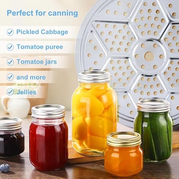 NALACAL رفوف تعليب الضغط 11 بوصة رفوف تعليب طنجرة الضغط رف تعليب ممتاز لمعلبات الضغط رف تعليب الضغط من الفولاذ المقاوم للصدأ متوافق مع بريستو أول أمريكان والمزيد قطعتين - Image 4