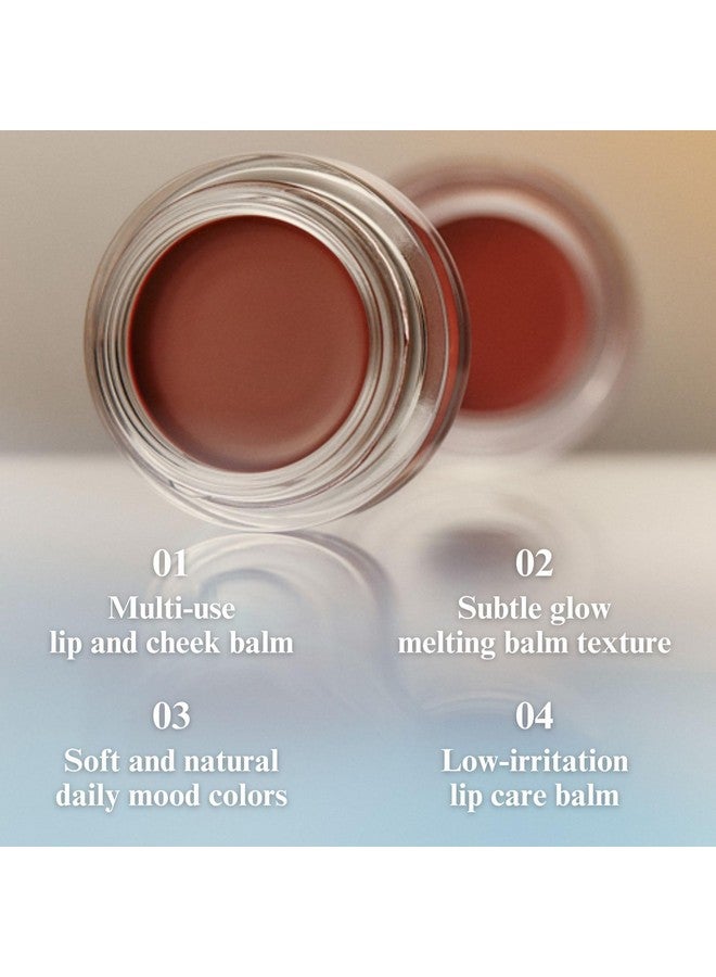 إجليبس بلسم الشفاه والخدود المتوهج - بلسم ملون متعدد الاستخدامات لأحمر الخدود للشفاه والخدود بملمس قابل للبناء والدمج (05 Wavy، 0.18 أونصة) - Image 5