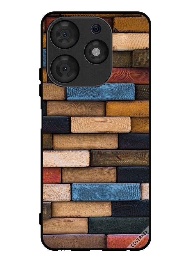 Covernex Protective Case Cover For Tecno Spark 10 Pro Wooden Wall - Image 1