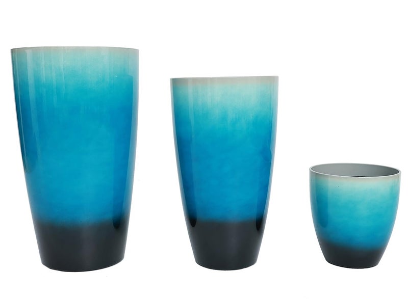 MinCHI257 24,21,11 Inch Large Plastic Planters with Drainage Hole and Saucer - Set of 3 Tall Plant Pots Indoor Flower Pot Tall Round Planters Outdoor Large Tall Planter - Image 5