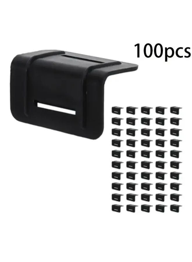 100pcs Black Heavy Duty Tie Down Edge Protectors Durable Plastic Corner Guards For Cargo Straps - Image 2