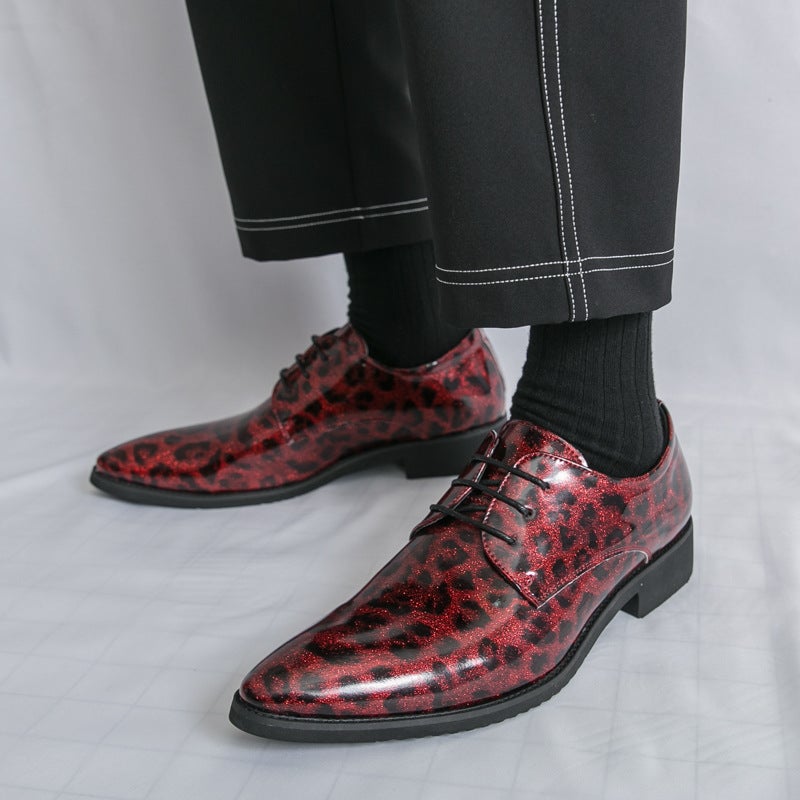 Men'S Large Size Patent Leather Business Formal Leather Shoes Lace-Up Wedding Shoes 2025 Spring & Fall New British Leather Shoes For Men - Image 3