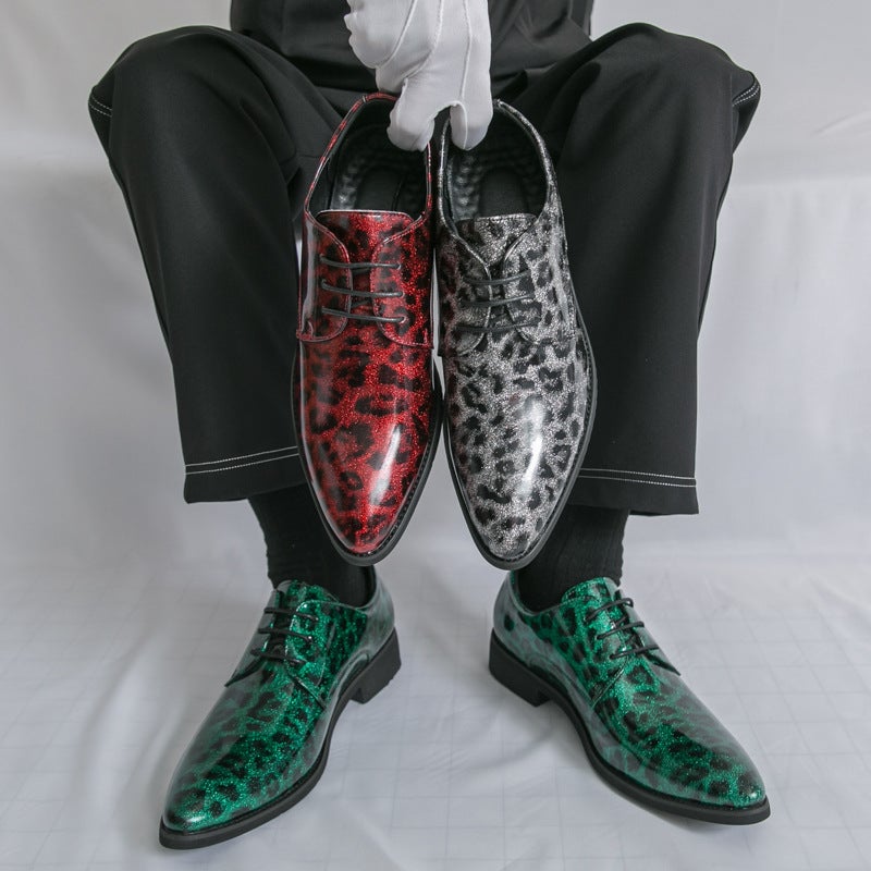 Men'S Large Size Patent Leather Business Formal Leather Shoes Lace-Up Wedding Shoes 2025 Spring & Fall New British Leather Shoes For Men - Image 4