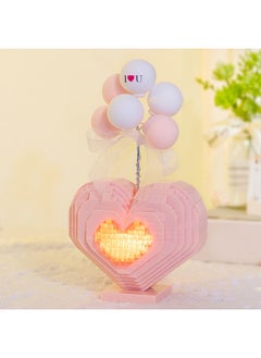 Generic Love Chocolate Astronaut Penholder Building Blocks Micro-Diamond Assembled Toys Men And Women's Birthday Valentine's Day 520 Gifts-Color:6902 Superman Monster Pen Holder  - Image 3