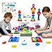Geokay 4in1 Family Board Games 120 Pcs Wooden MultiLevel Montessori Toy Fast 3D Shape Pattern Matching Puzzle Stacking Building Blocks Fun Game for Kids Adults Family NightParty 16 Players Ages 4 - Image 2