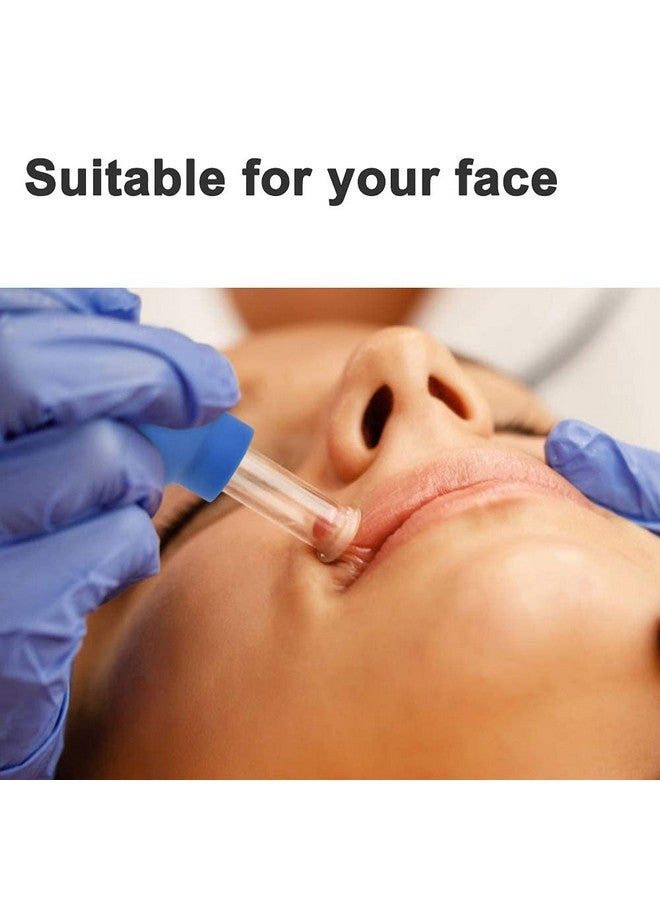 AHCS 2 Pieces Glass Facial Cupping Kitsilicone Vacuum Suction Massage Cups Set Anti Cellulite Lymphatic Therapy Sets For Eyes Face - Image 4