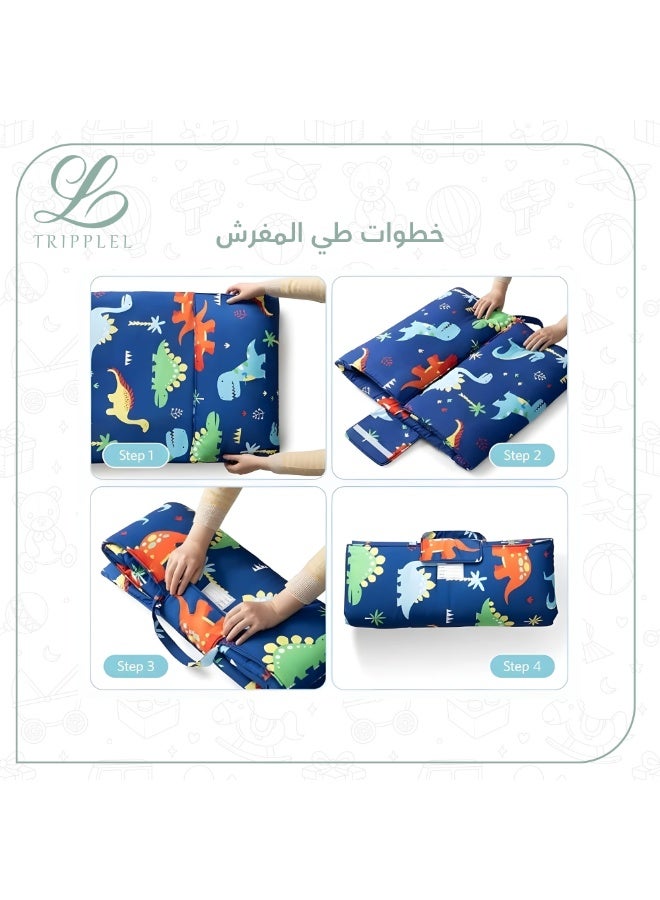 trippleL Camping Sleeping bag for kids and toddlers (Blue Owl) - Image 3